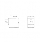 Coil Danfoss 12VDC fi15 h = 50mm
